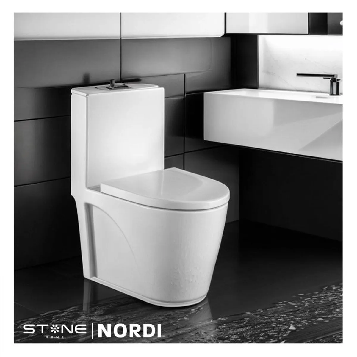 STONE - INODORO MINIMALISTA NORDI BLANCO STONE