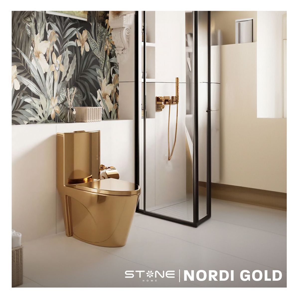 STONE - INODORO MINIMALISTA NORDI GOLDEN STONE