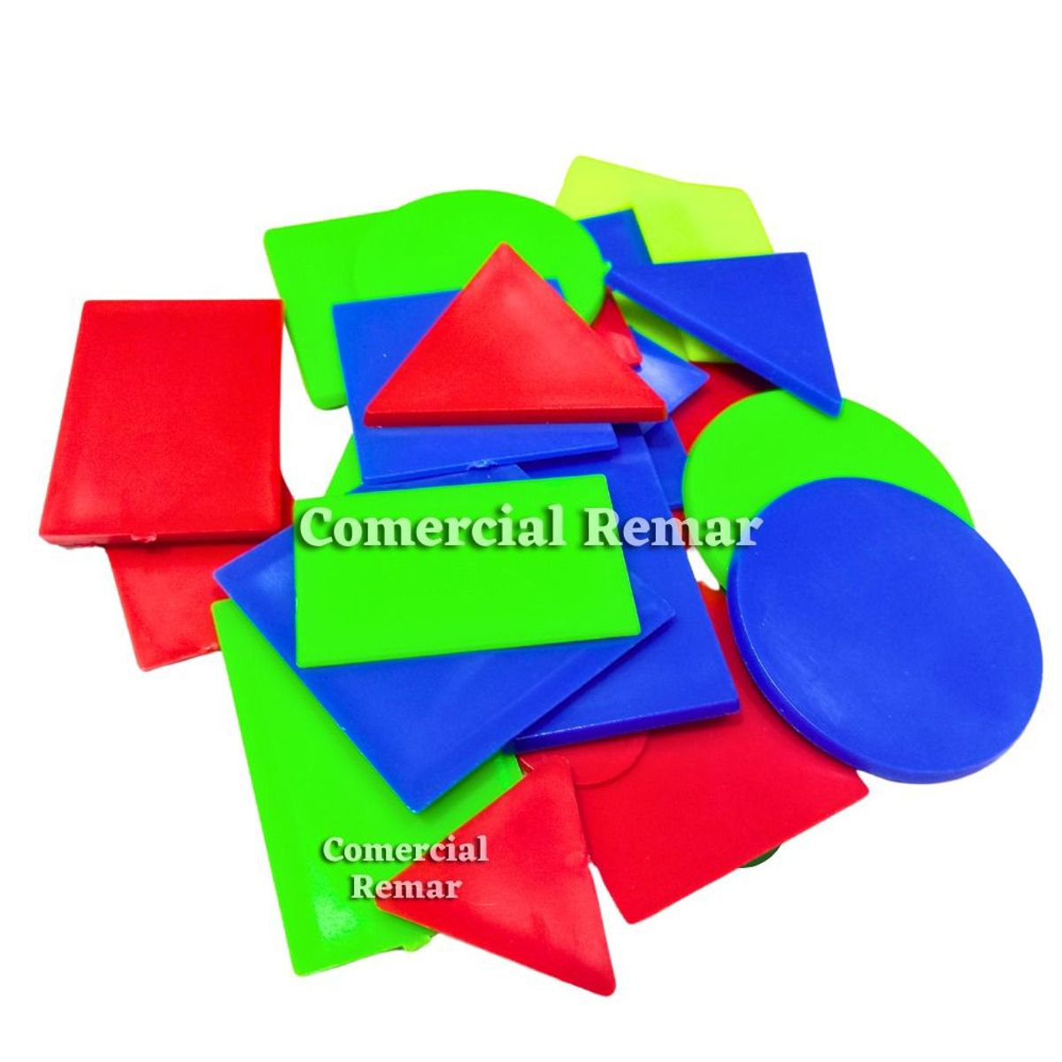 GENERICO - Bloques Logicos Delgados N°7 Bolsa de 48 Piezas