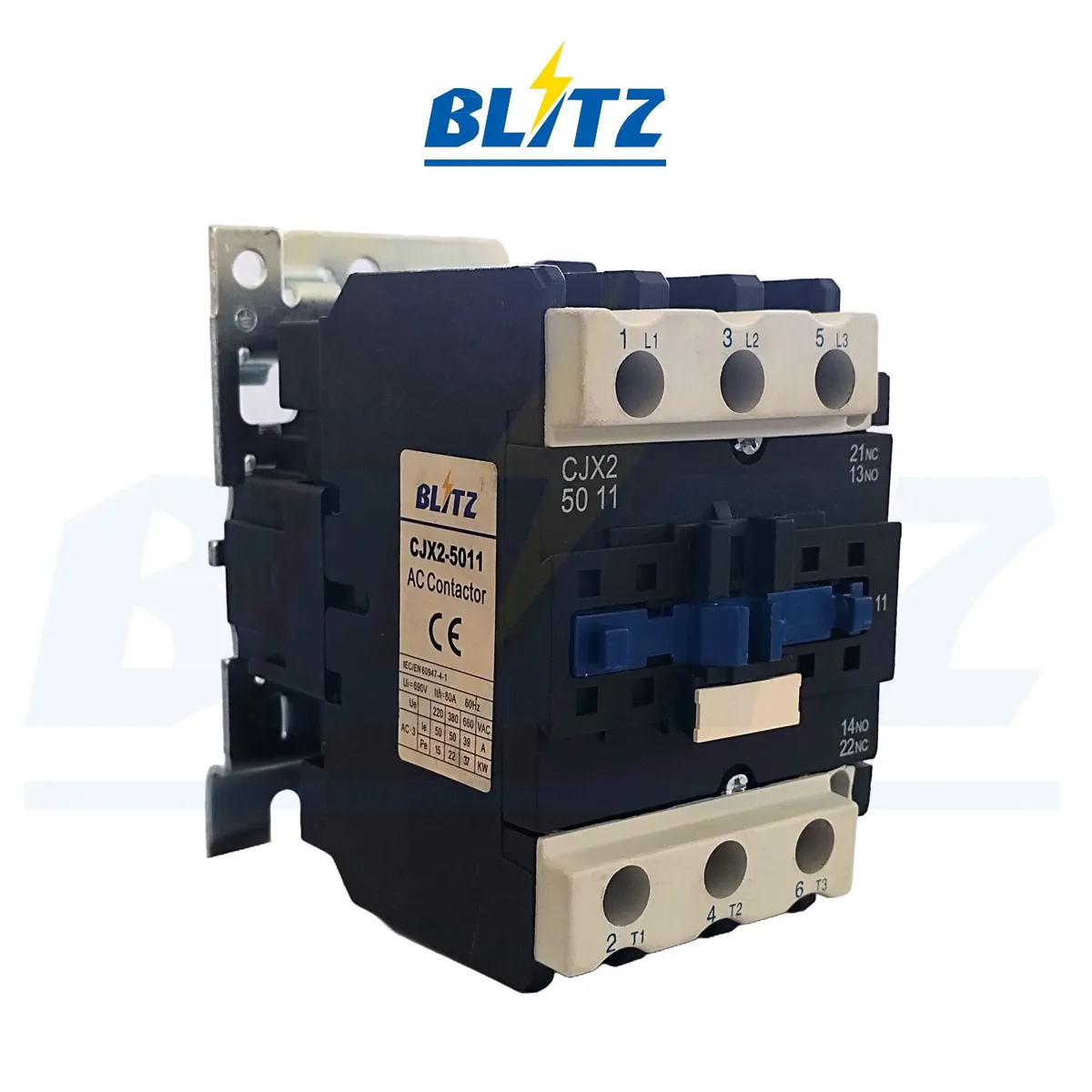 BLITZ - Contactor Electromagnético Tripolar 50A - AC3, 380 V, 60 Hz