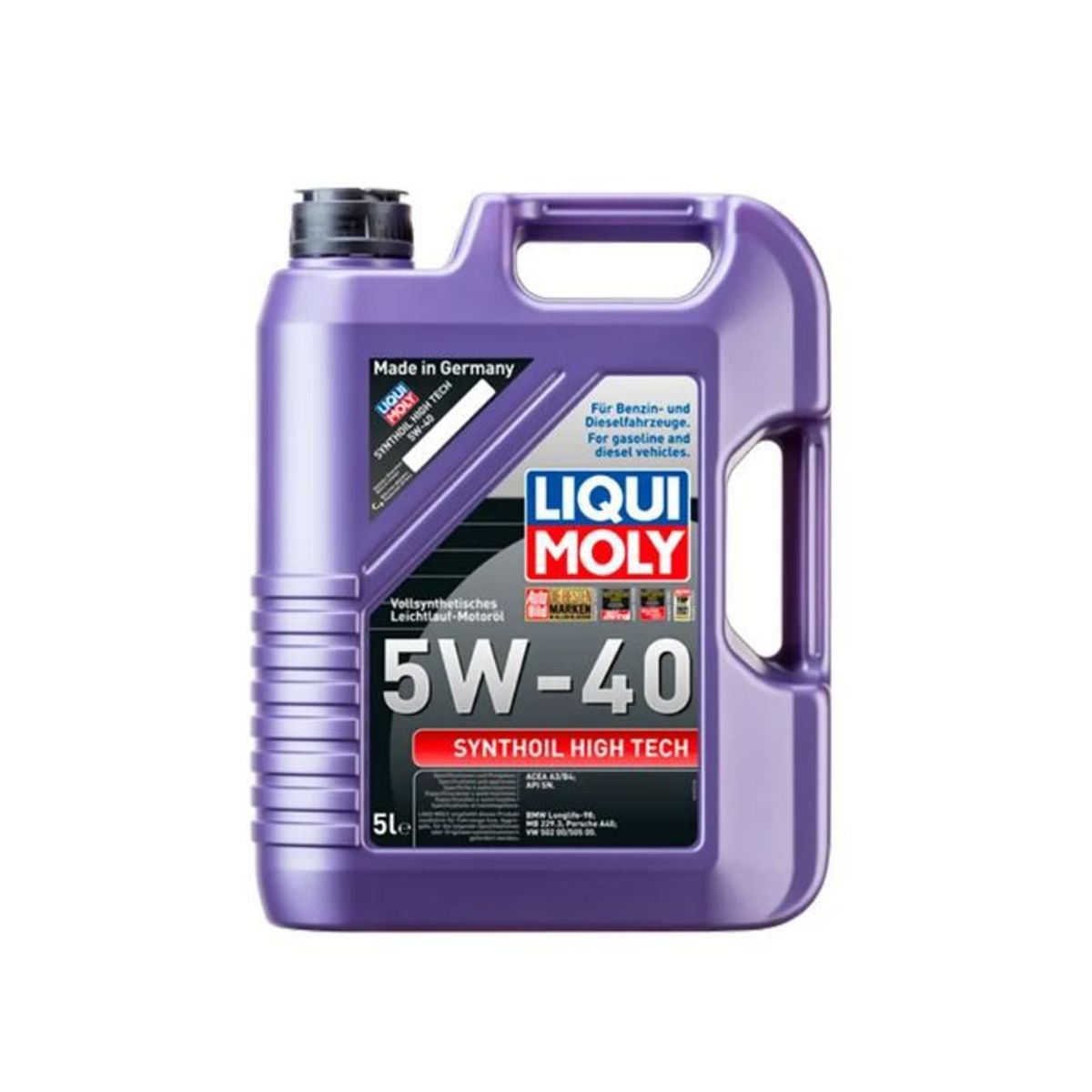 LIQUI MOLY - LIQUI MOLY SYNTHOIL HIGH TECH 5W-40 5L