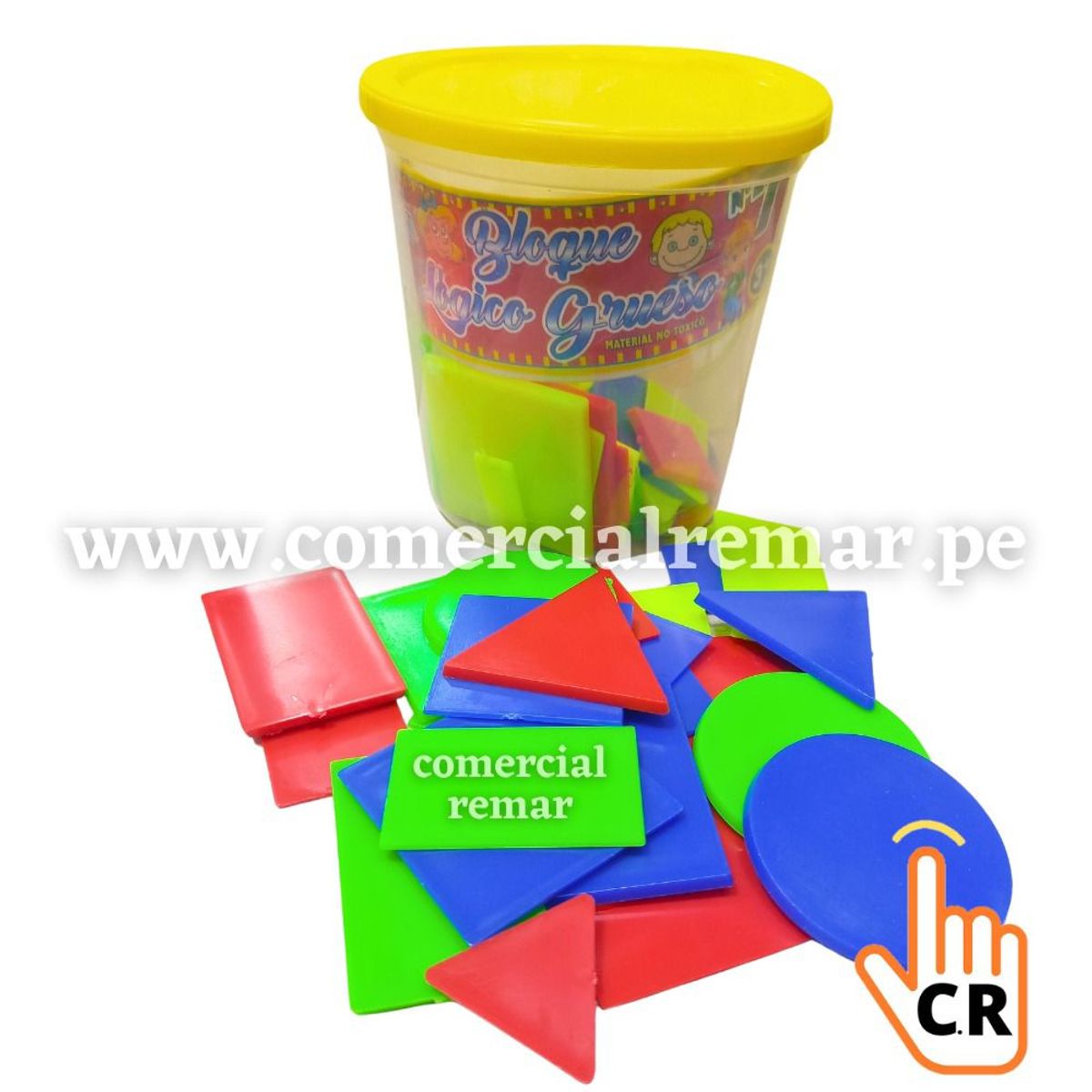 GENERICO - Bloques Logicos Gruesos N°7 Taper de 56 piezas