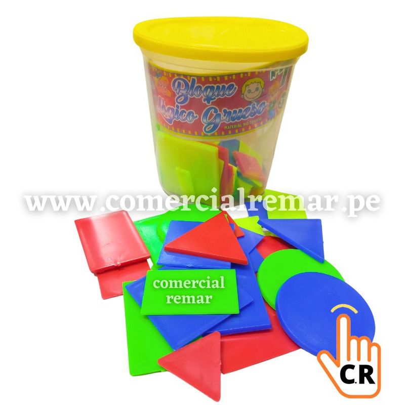 GENERICO - Bloques Logicos Gruesos N°7 Taper de 56 piezas