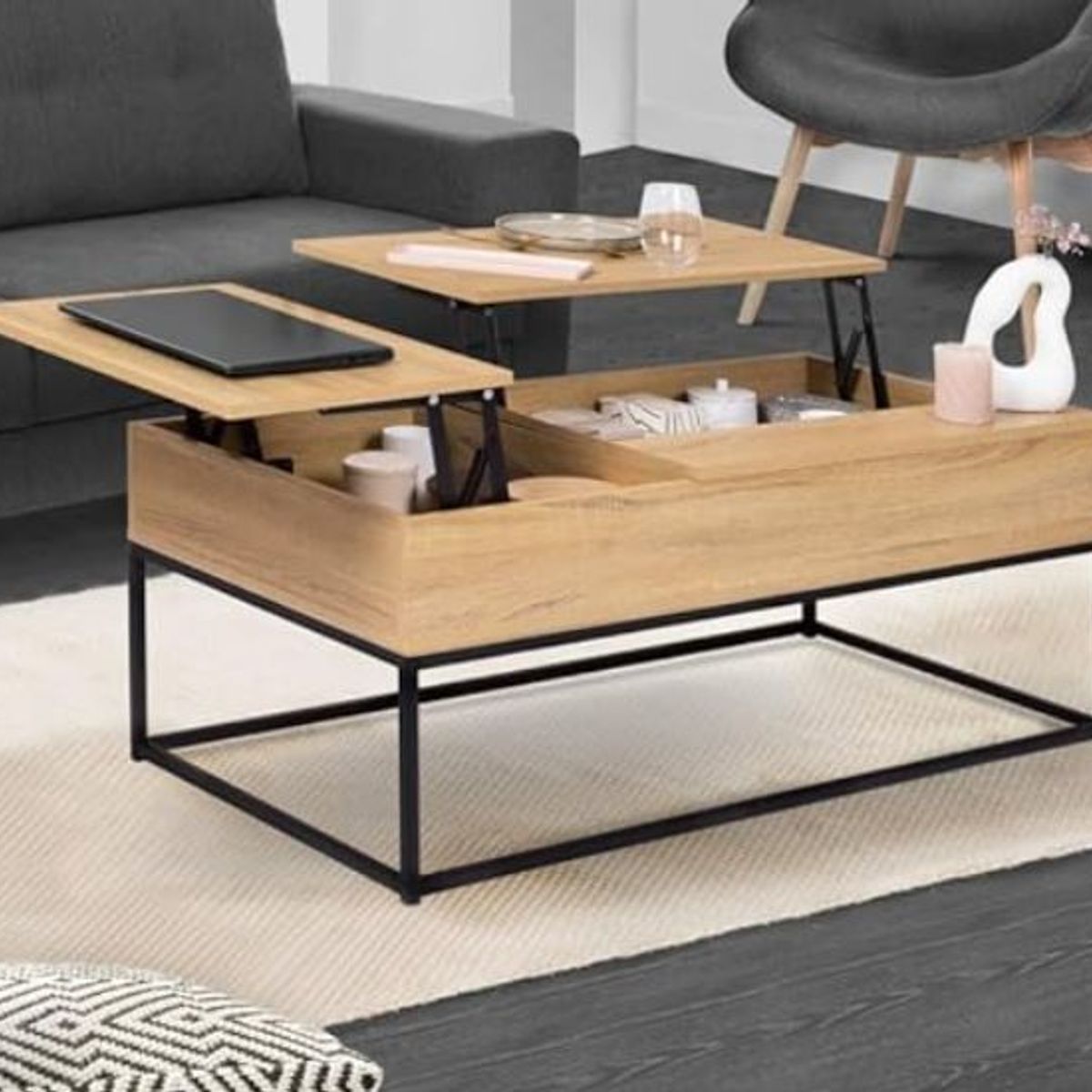 NACION MUEBLES - Mesa de Centro Moderno KAIA