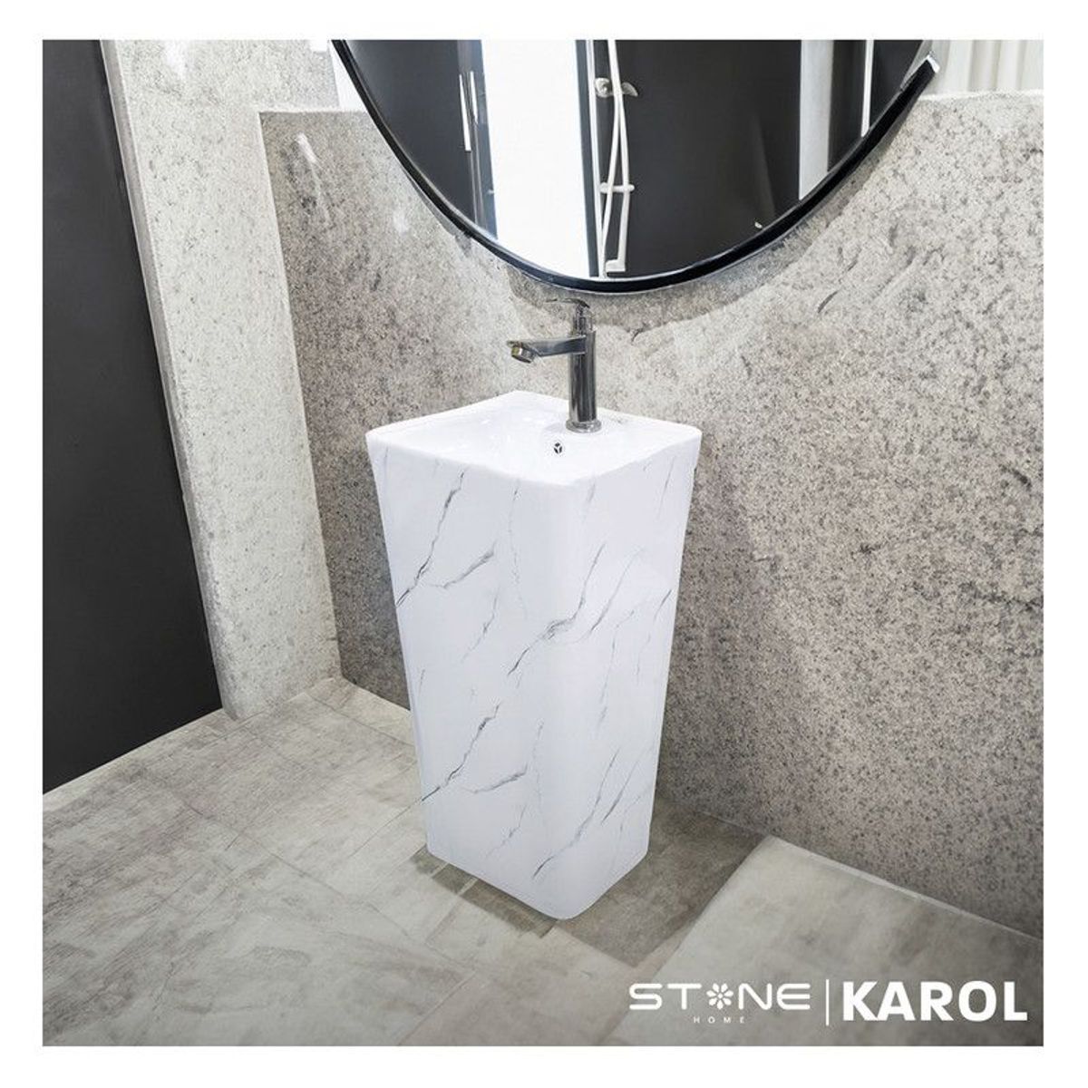 STONE - LAVATORIO STANDING KAROL MARMOLEADO STONE