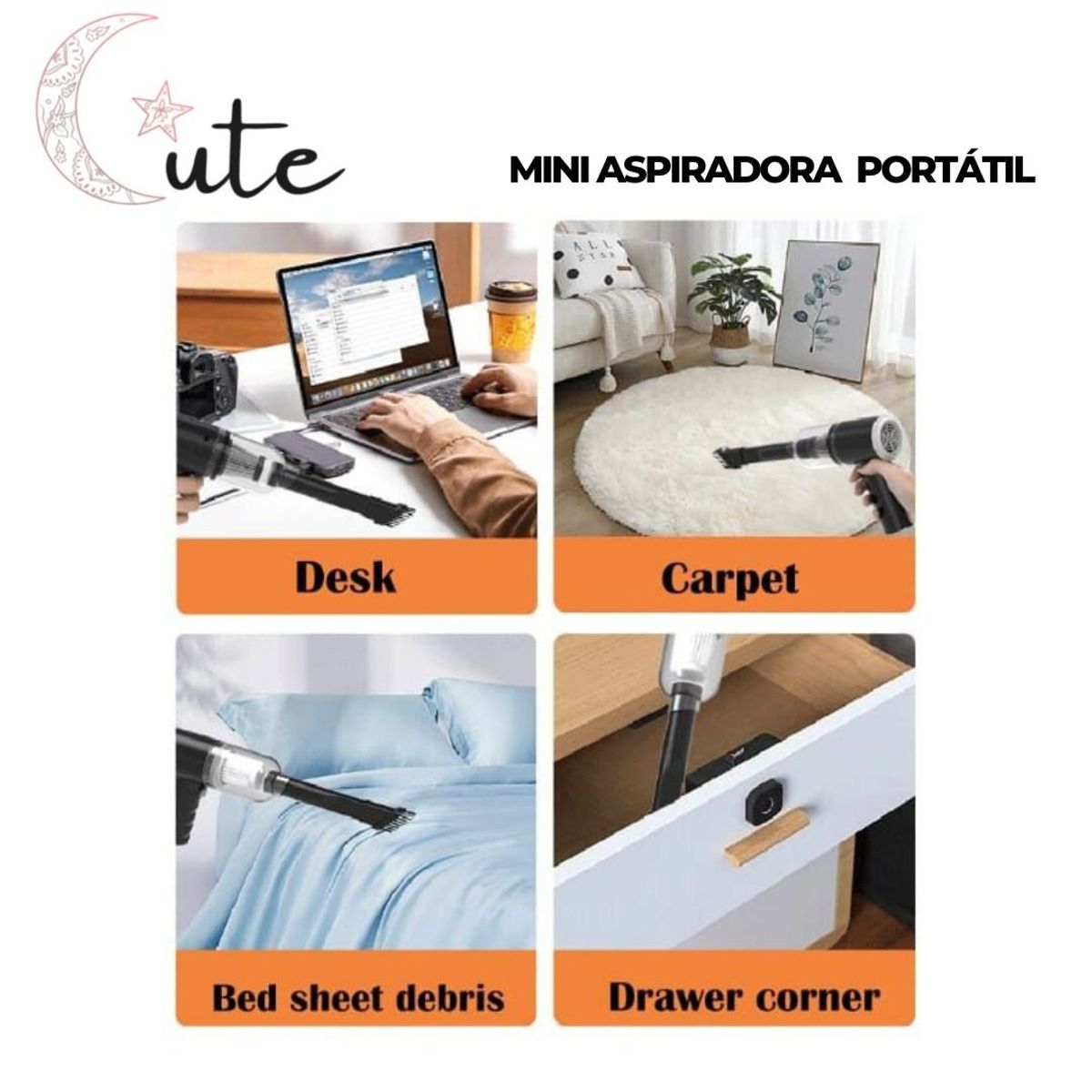 GENERICO - MINI ASPIRADORA  PORTÁTIL