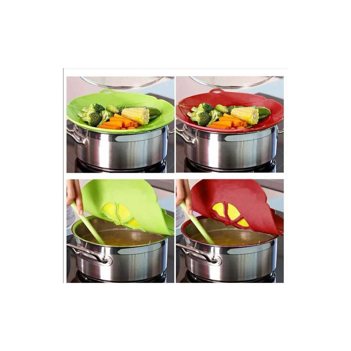 GENERICO - Tapas de silicona multifuncional antiderrame