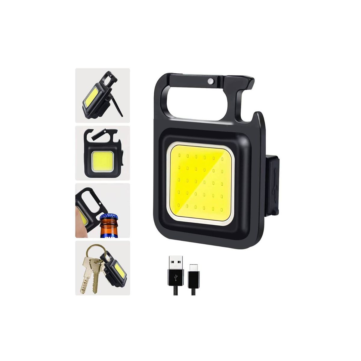 GENERICO - MINI LINTERNA PORTATIL LED  LLAVERO IMANTADA