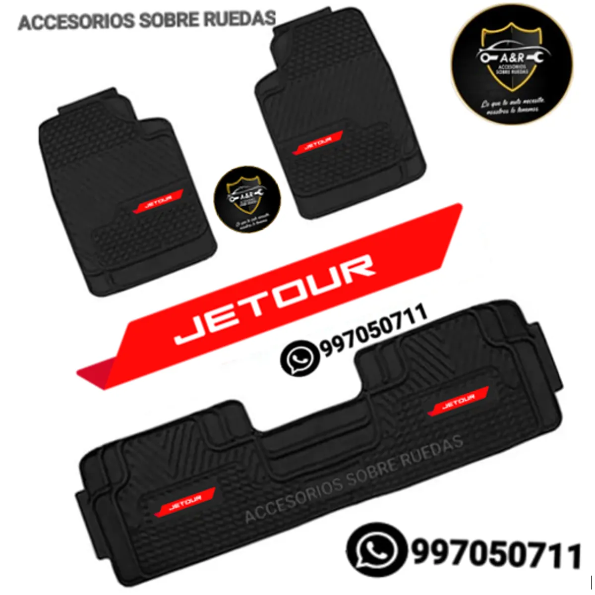 GENERICO - Pisos JETOUR para Autos y Camionetas 3piezas