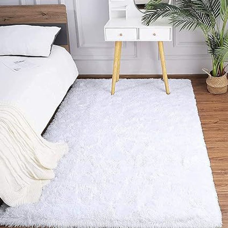 GENERICO - BAJADA DE CAMA RECTAGULAR 100X160CM BLANCO