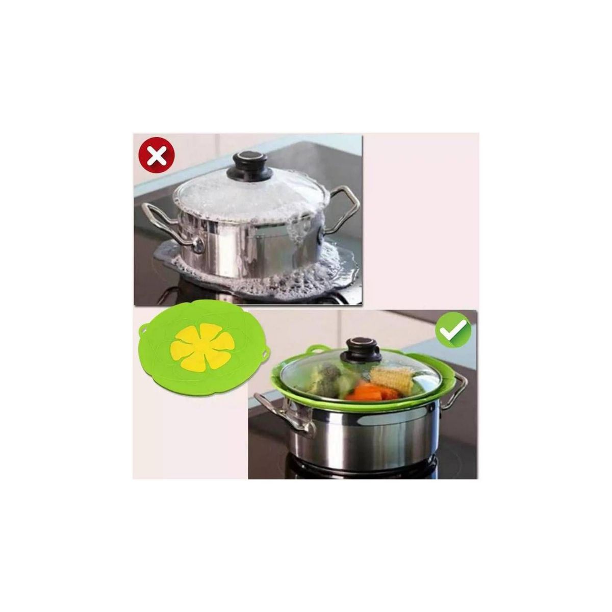 GENERICO - Tapas de silicona multifuncional antiderrame