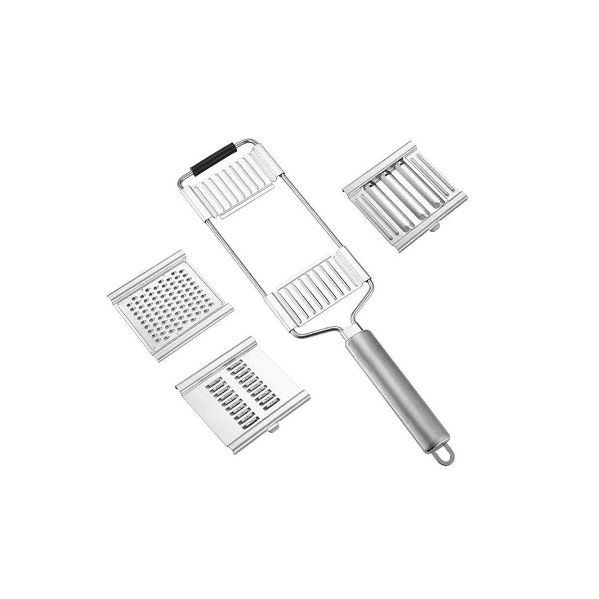 GENERICO - Rallador de acero inoxidable con 3 cuchillas para verdura
