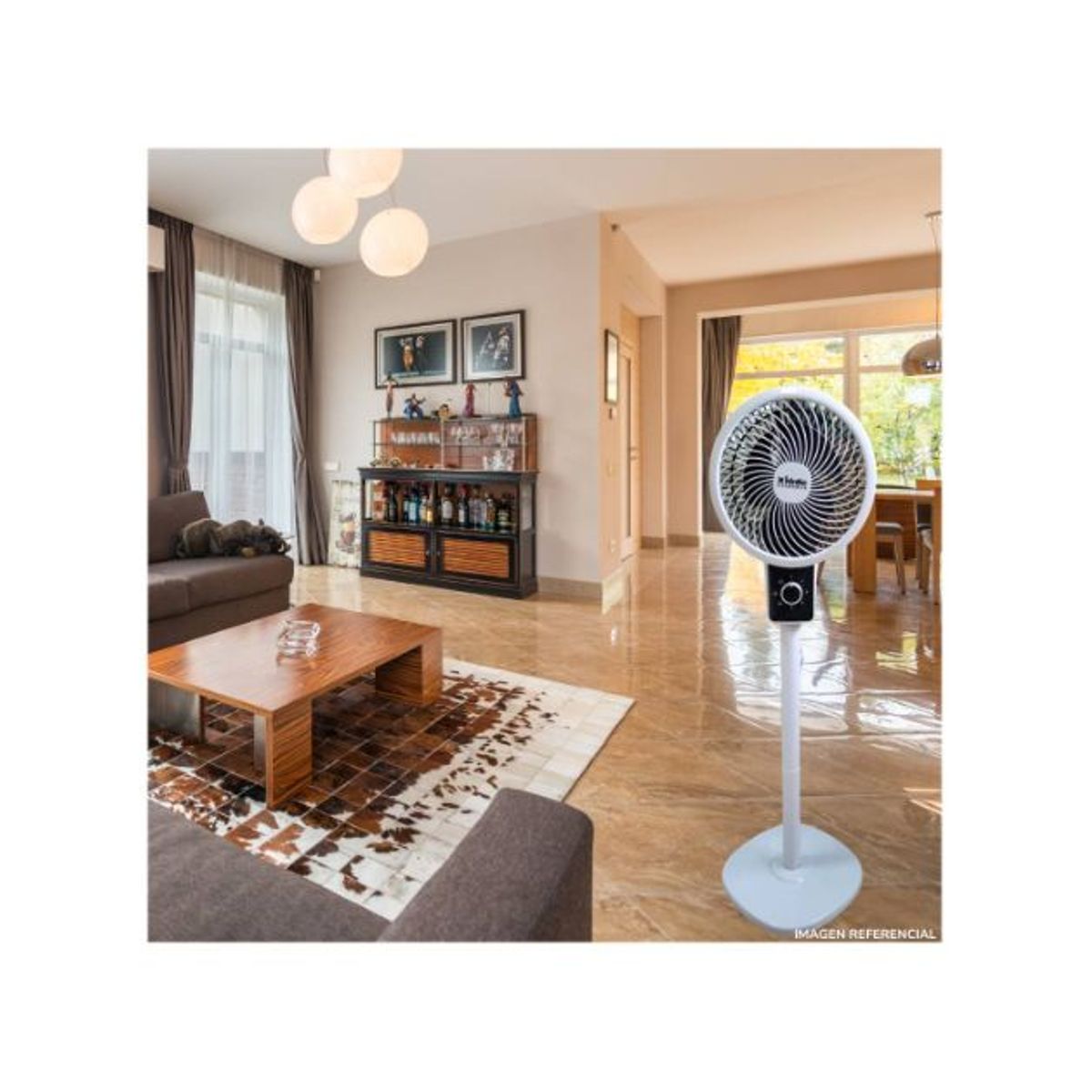 GENERICO - Ventilador elegante pedestal de 3 velocidades 40W