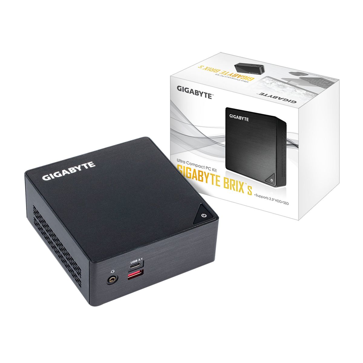 GIGABYTE - MINI BAREBONE GIGABYTE BRIX INTEL CORE I7-7500U P/N: GB-BKI7HA-7500