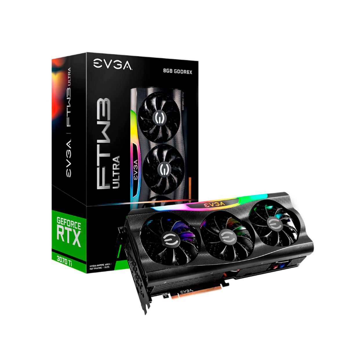 EVGA - TARJETA DE VIDEO EVGA NVIDIA GEFORCE RTX 3070 8GB P/N: 08G-P5-3797-KL