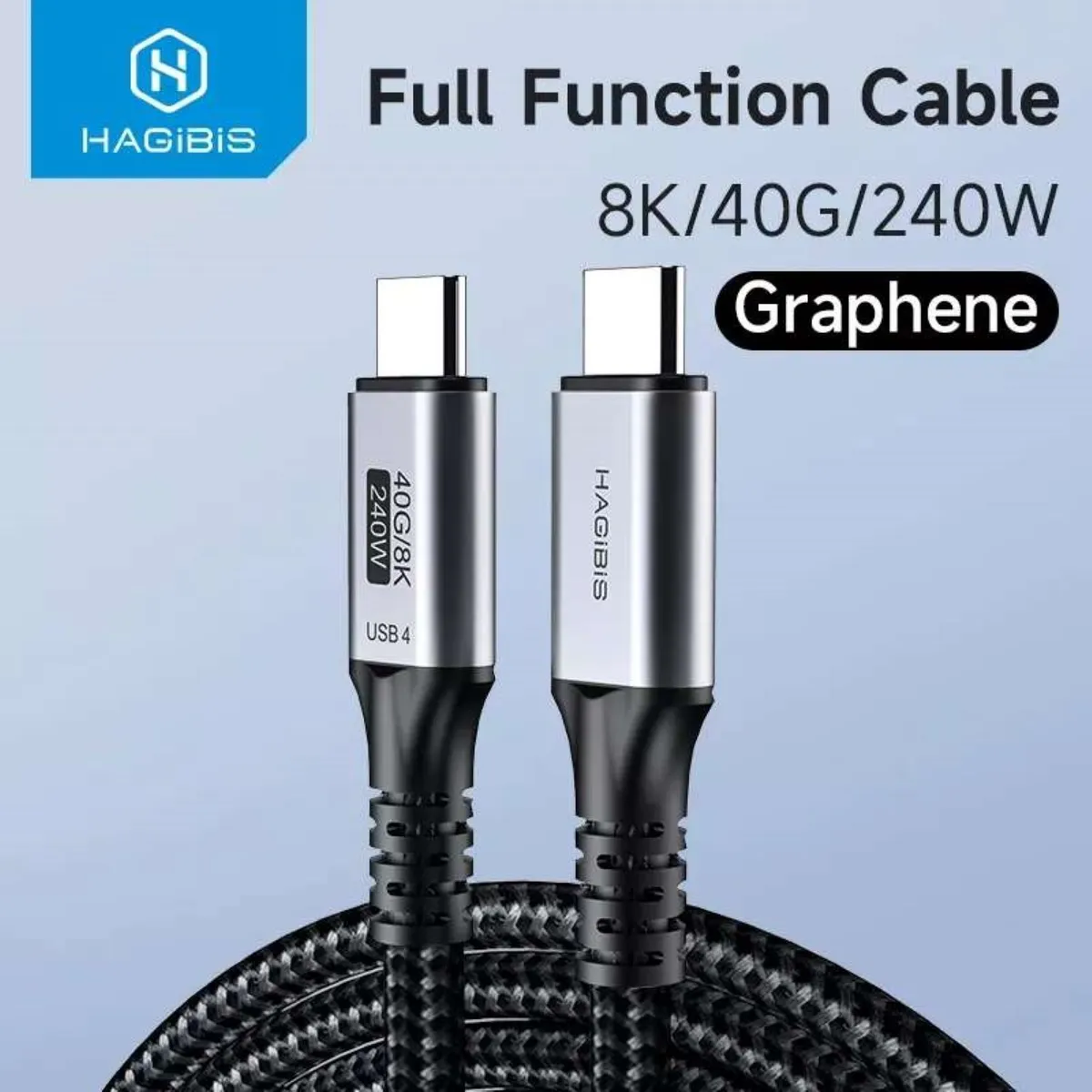 GENERICO - Cable Tipo C 40gb 240w 8k Thunderbolt 3 4 Hagibis