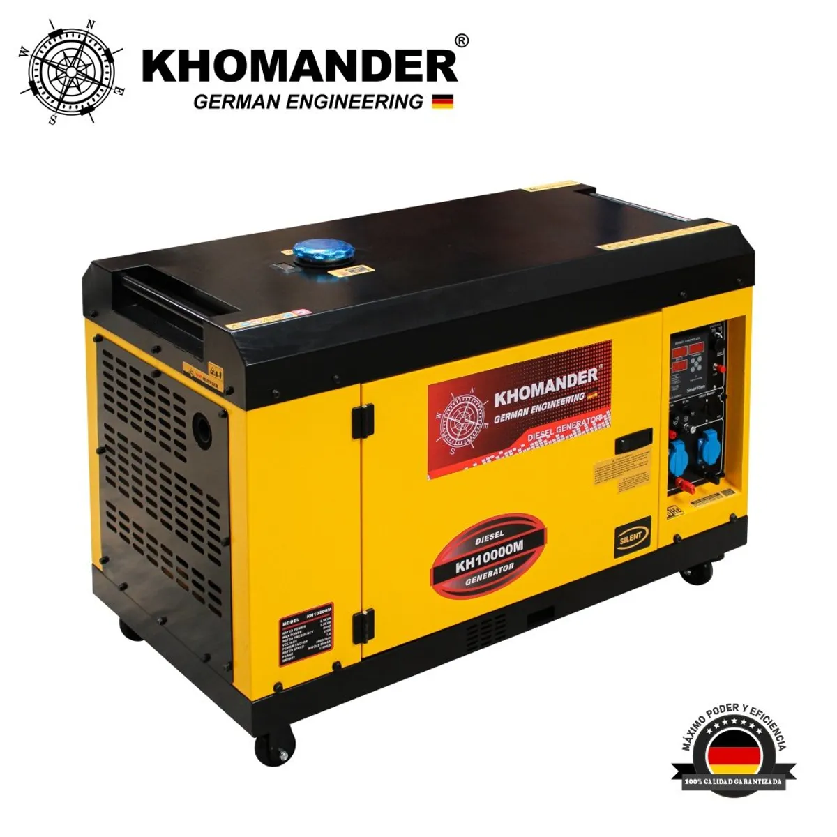 KHOMANDER - Generador Diesel Encapsulado 7.0 KW Monofasico 220V - Khomander