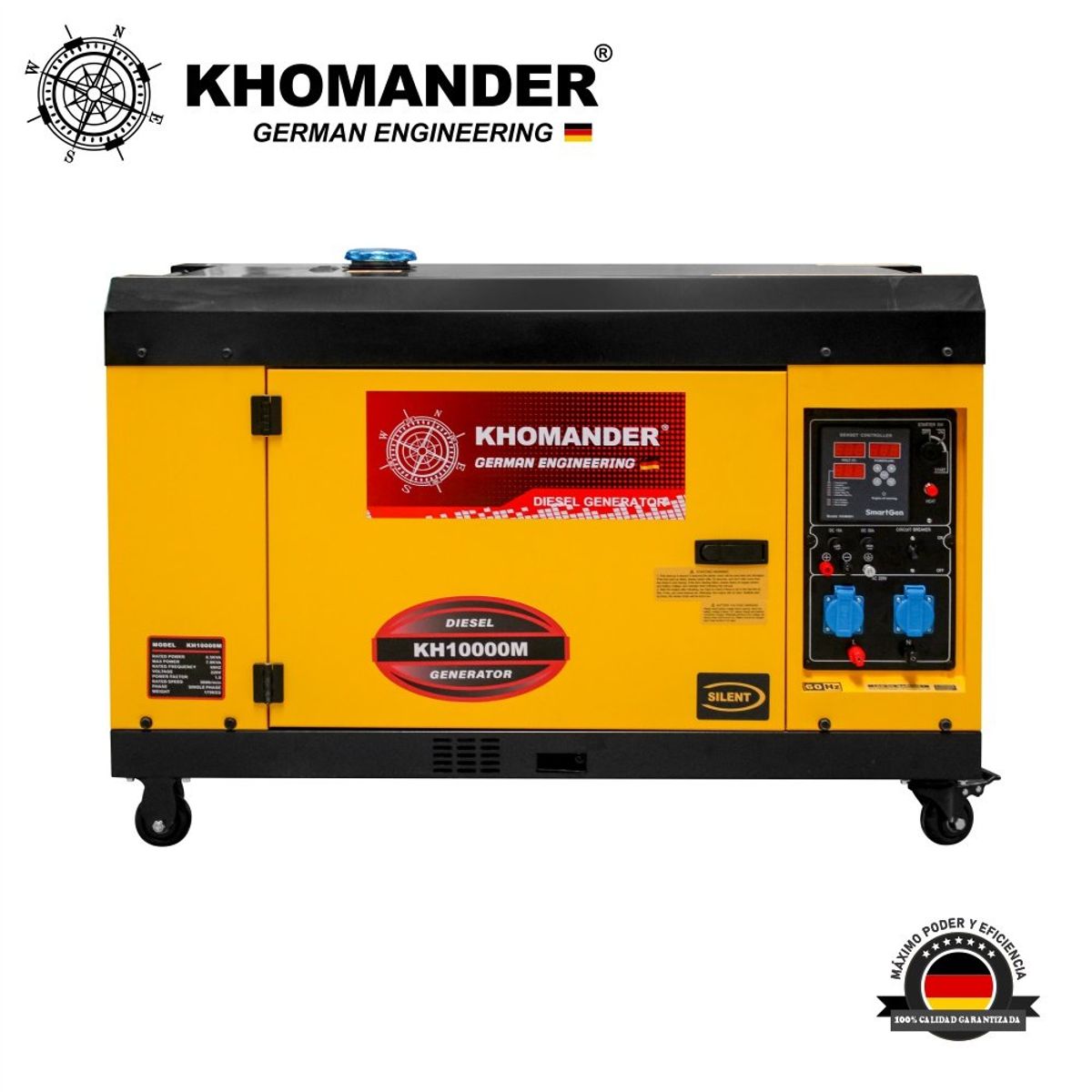 KHOMANDER - Generador Diesel Encapsulado 7.0 KW Monofasico 220V - Khomander