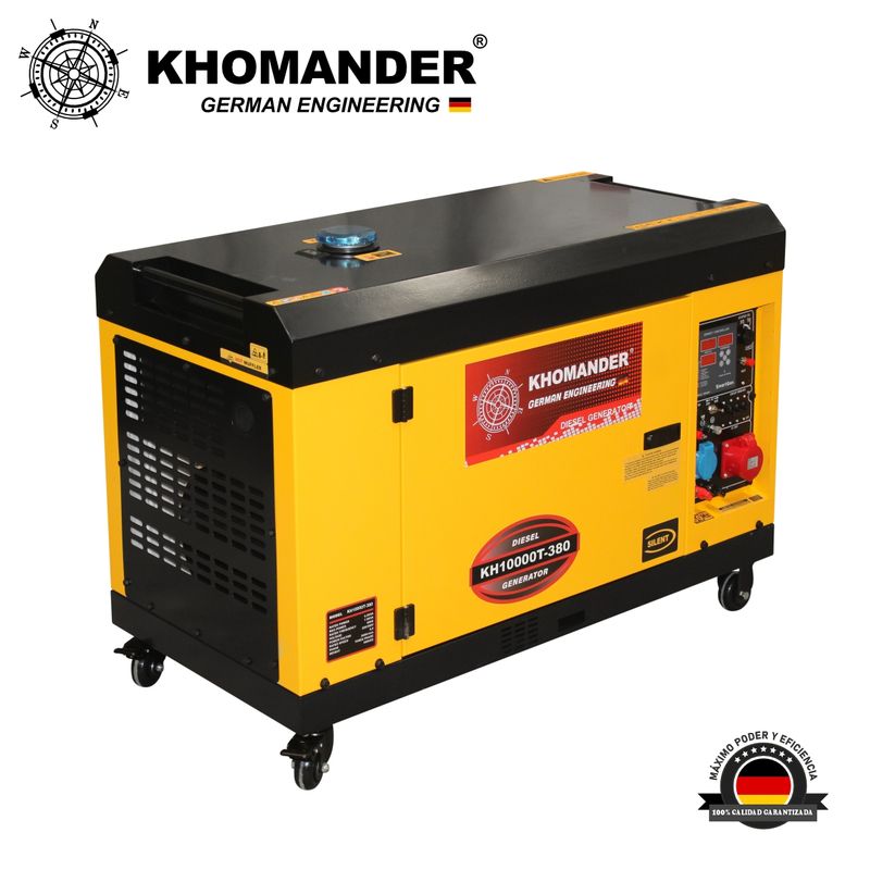 KHOMANDER - Generador Diesel Encapsulado 7.0 KW Trifásico 380V- Khomander