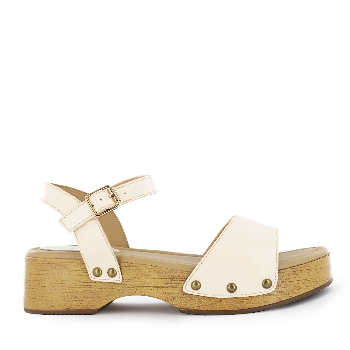 SESTRA - Sandalias con Plataforma Mujer Ester01 Marfil
