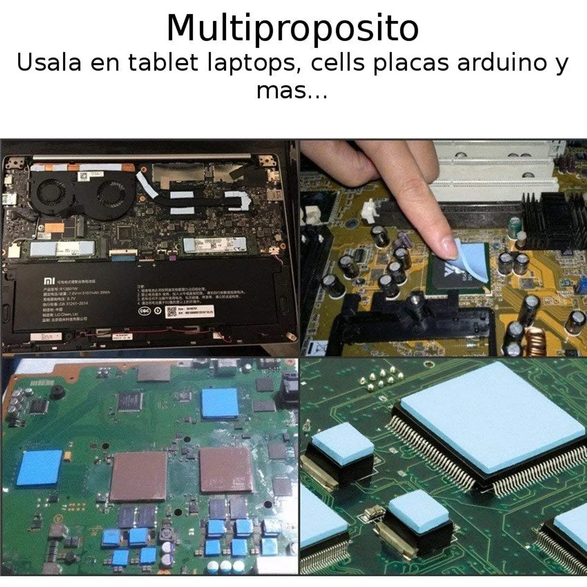 GENERICO - Disipador Calor Térmico Thermal Pad 1mm P Chips Ssd M2 Gpu