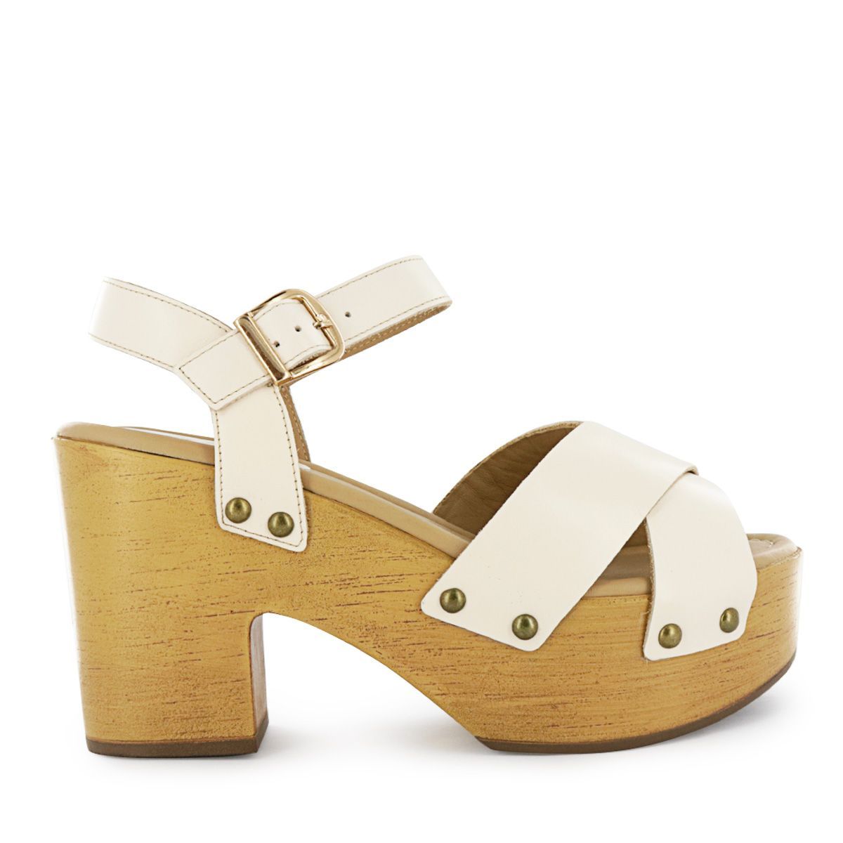 SESTRA - Sandalias con Plataforma Mujer Sestra Agnes02 Marfil