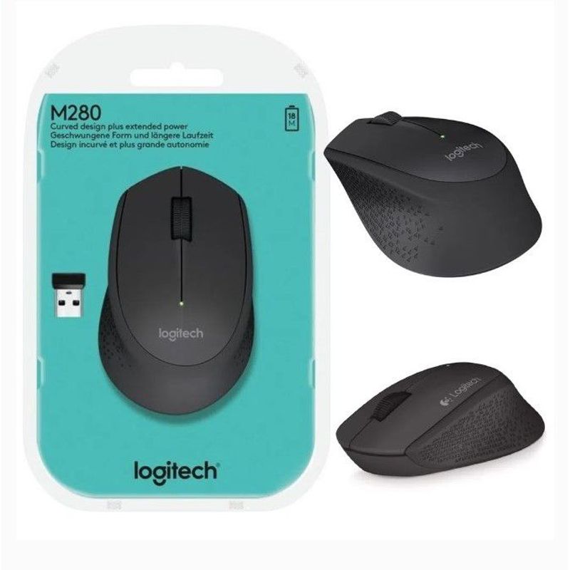 LOGITECH - Mouse Inalámbrico Logitech M280-Negro