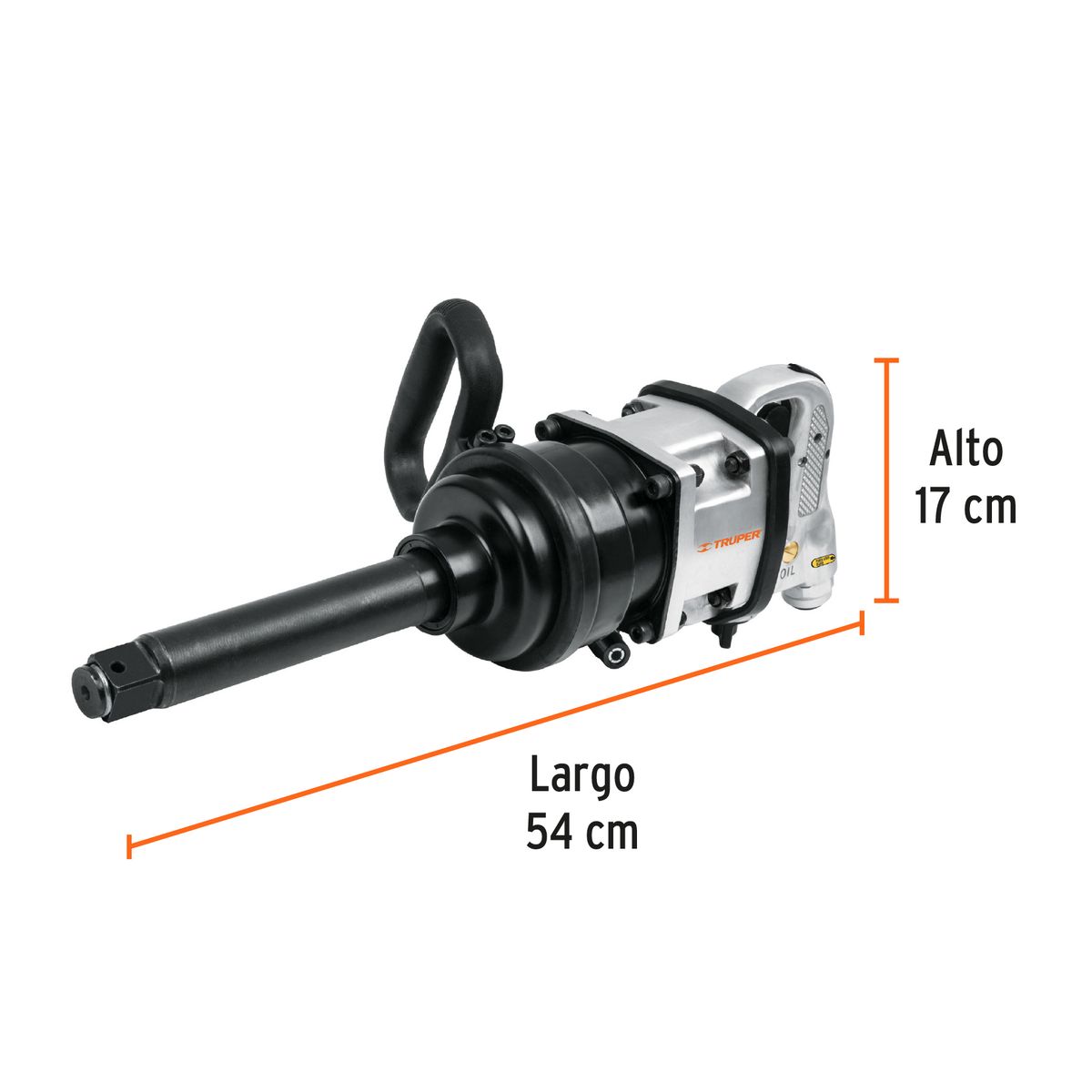 TRUPER - Llave de impacto neumática 1 industrial COD 11186 Truper