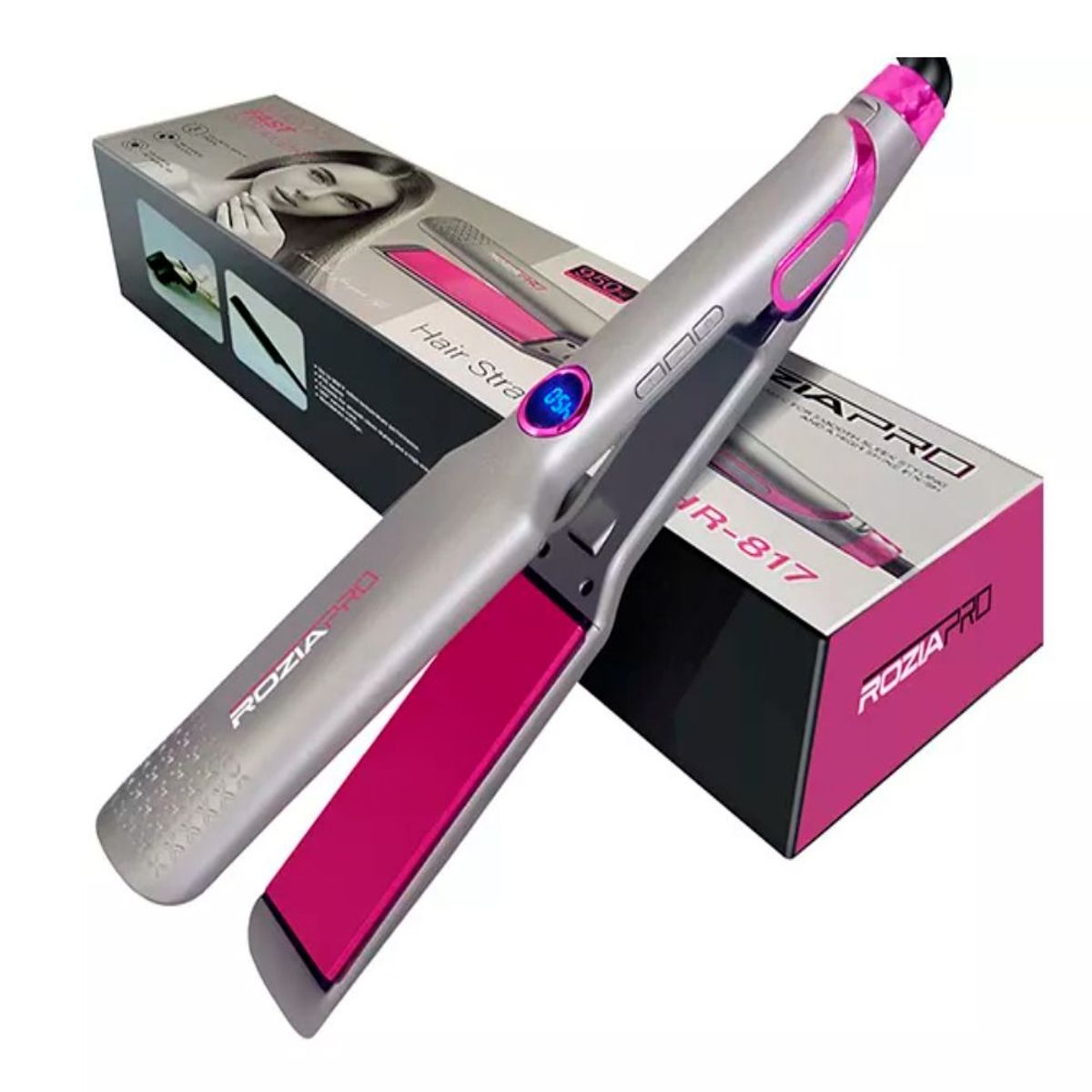 GENERICO - Plancha De Cabello Alisadora Profesional Rozia 230 ºC Placa Cerámica