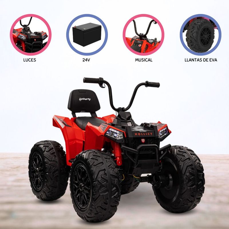 GENERICO - Cuatrimoto a Batería para Niños «HOLLICY» Red