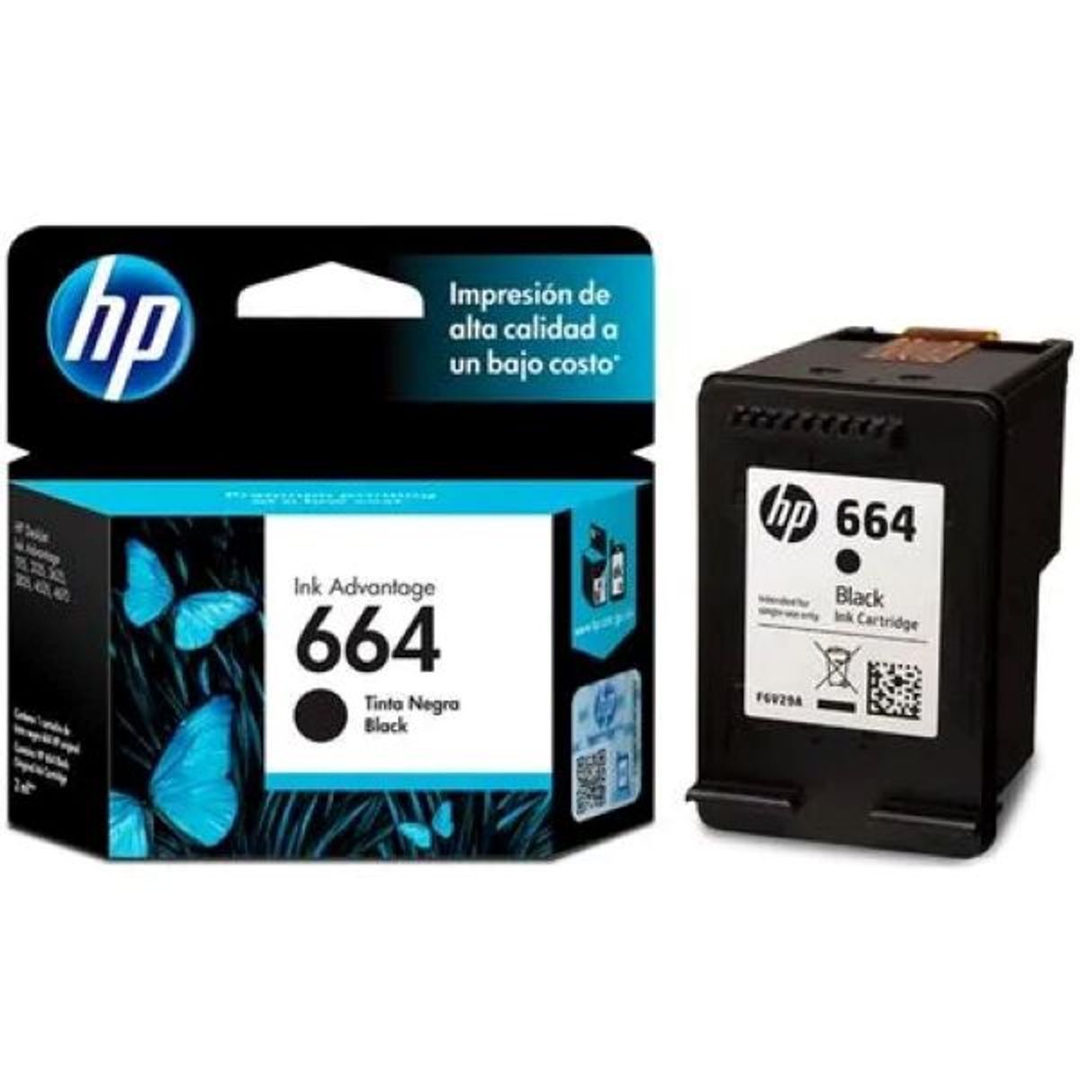 HEWLETT PACKARD - TINTA HP 664 F6V29AL (664) NEGRO 120 PGS