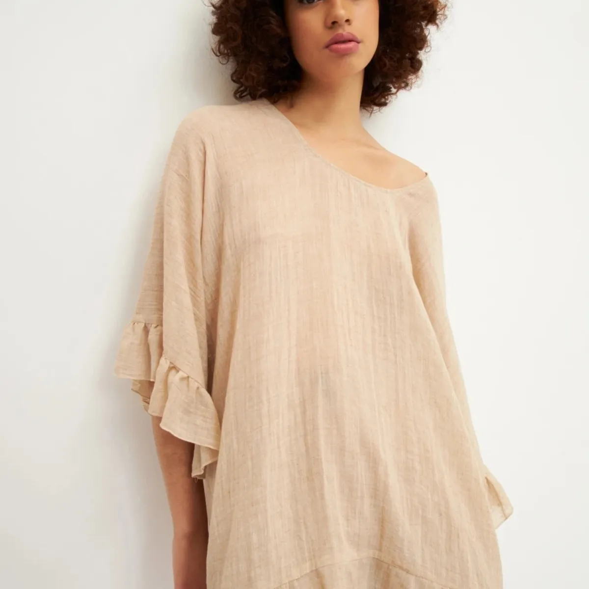 KAST PE - Salida Vestido de Playa Modelo Elena - Khaki