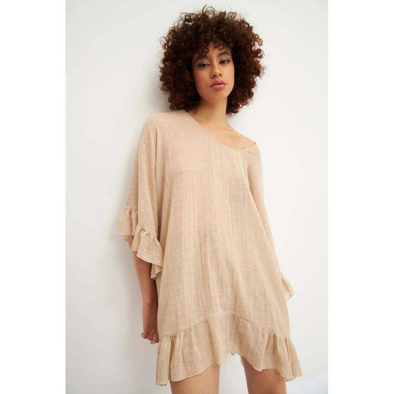 KAST PE - Salida Vestido de Playa Modelo Elena - Khaki