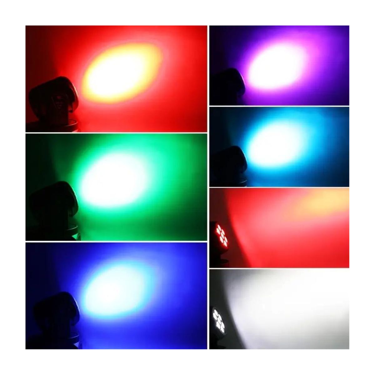 GENERICO - Luz De Cabeza Móvil 7x10 Giratoria Para Decoración De Fiesta