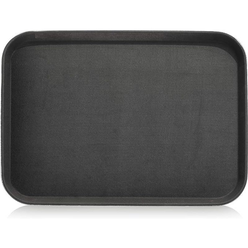 GENERICO - Azafate antideslizante bandeja 41x30 cm negro