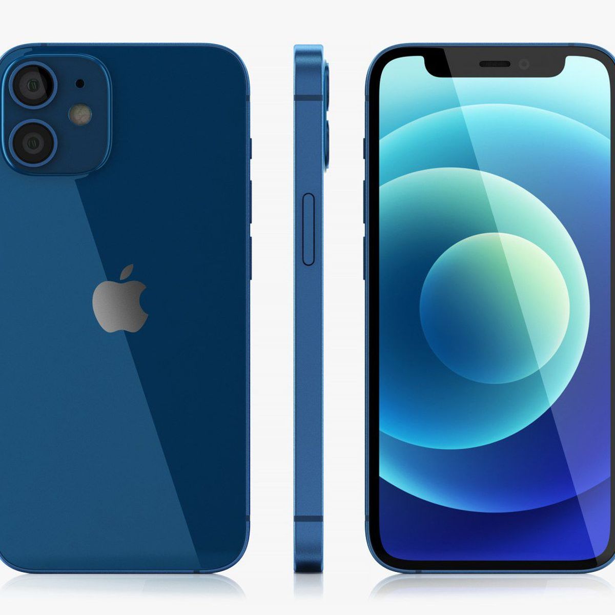 APPLE - Iphone 12 Mini 128GB, Bateria 100%, Leer Descripción, ENTREGA INMEDIATA, Azul  Reacondicionado.