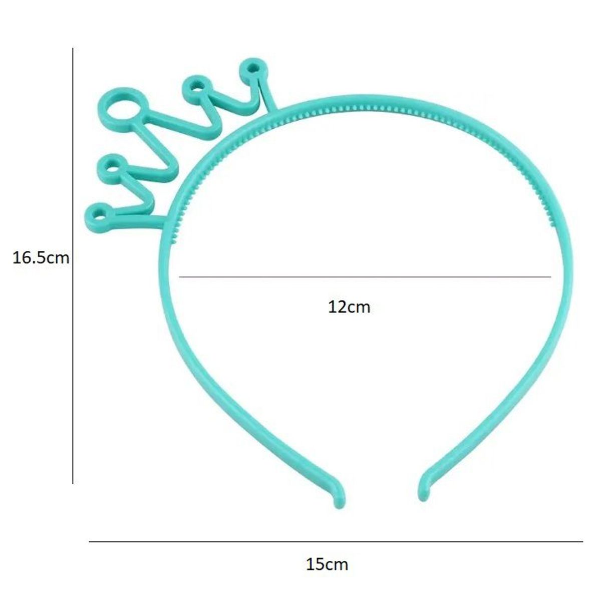 GENERICO - Vincha verde claro corona fiesta cumpleaños reina princesa