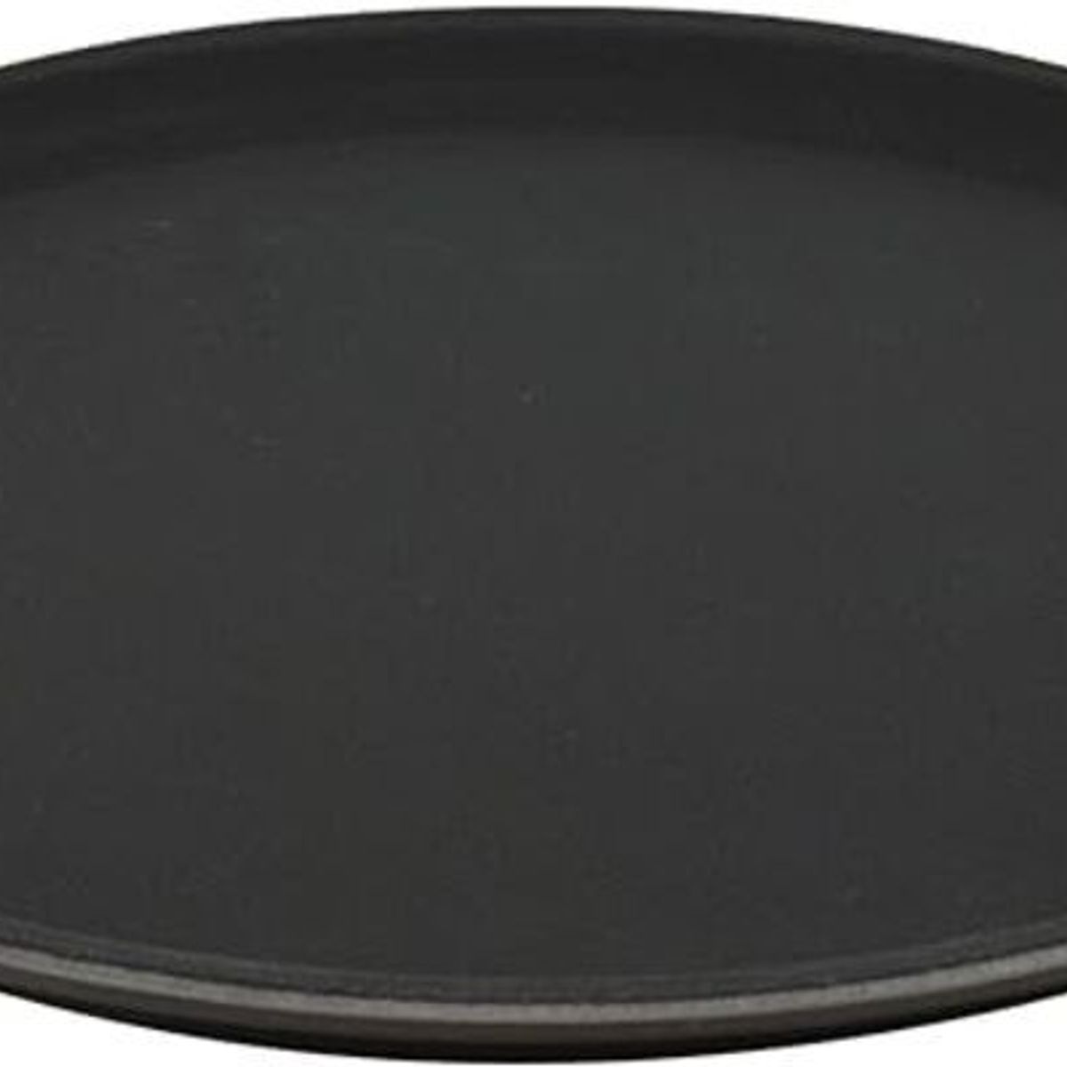 GENERICO - Azafate antideslizante bandeja 35cm circular negro