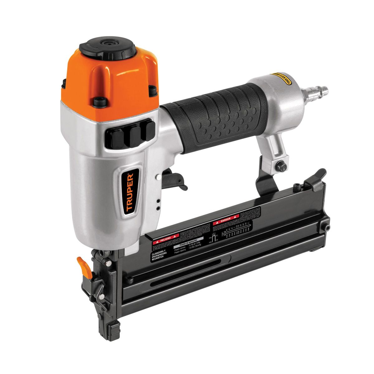 TRUPER - Clavadora y engrapadora neumática profesional, calibre 18