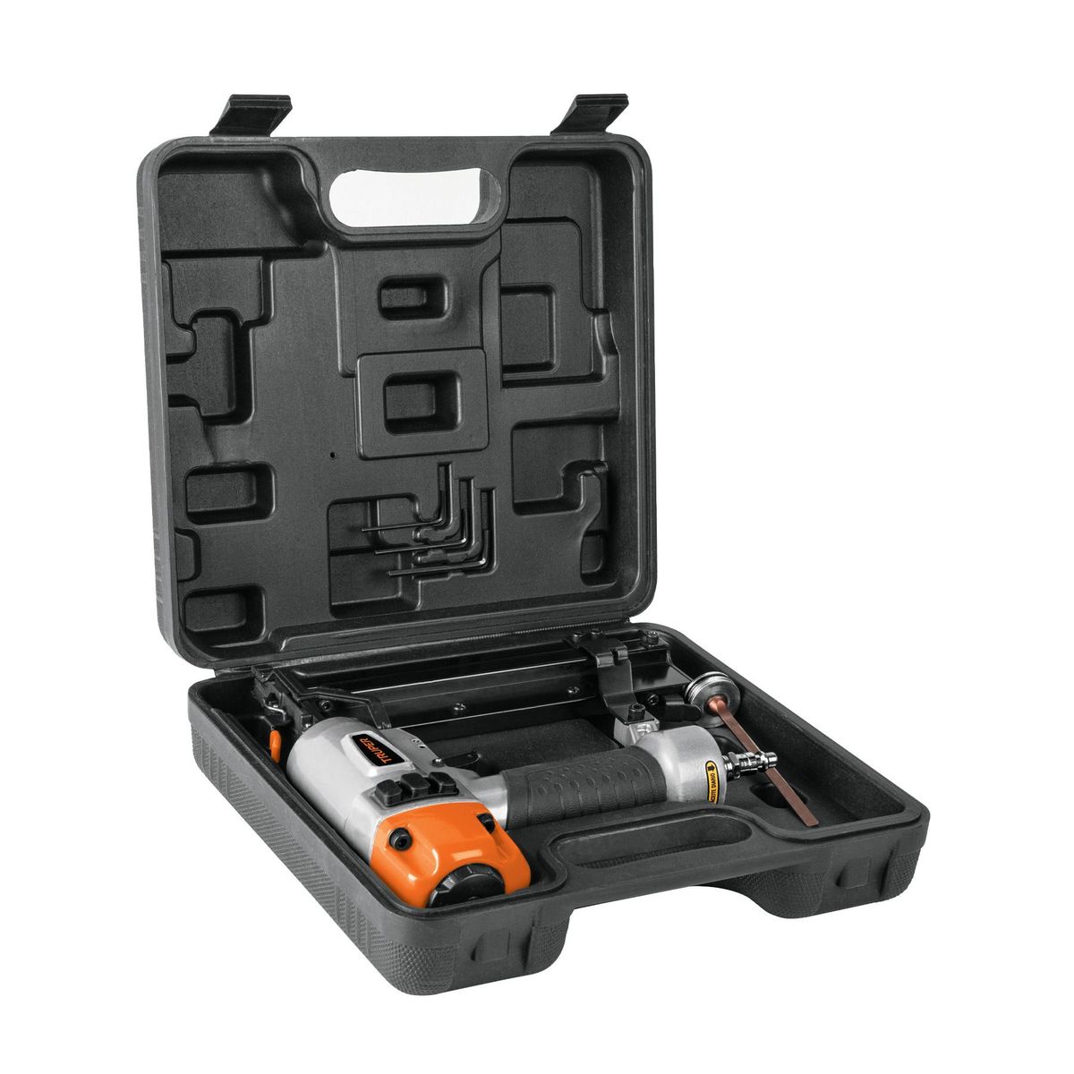 TRUPER - Clavadora y engrapadora neumática profesional, calibre 18