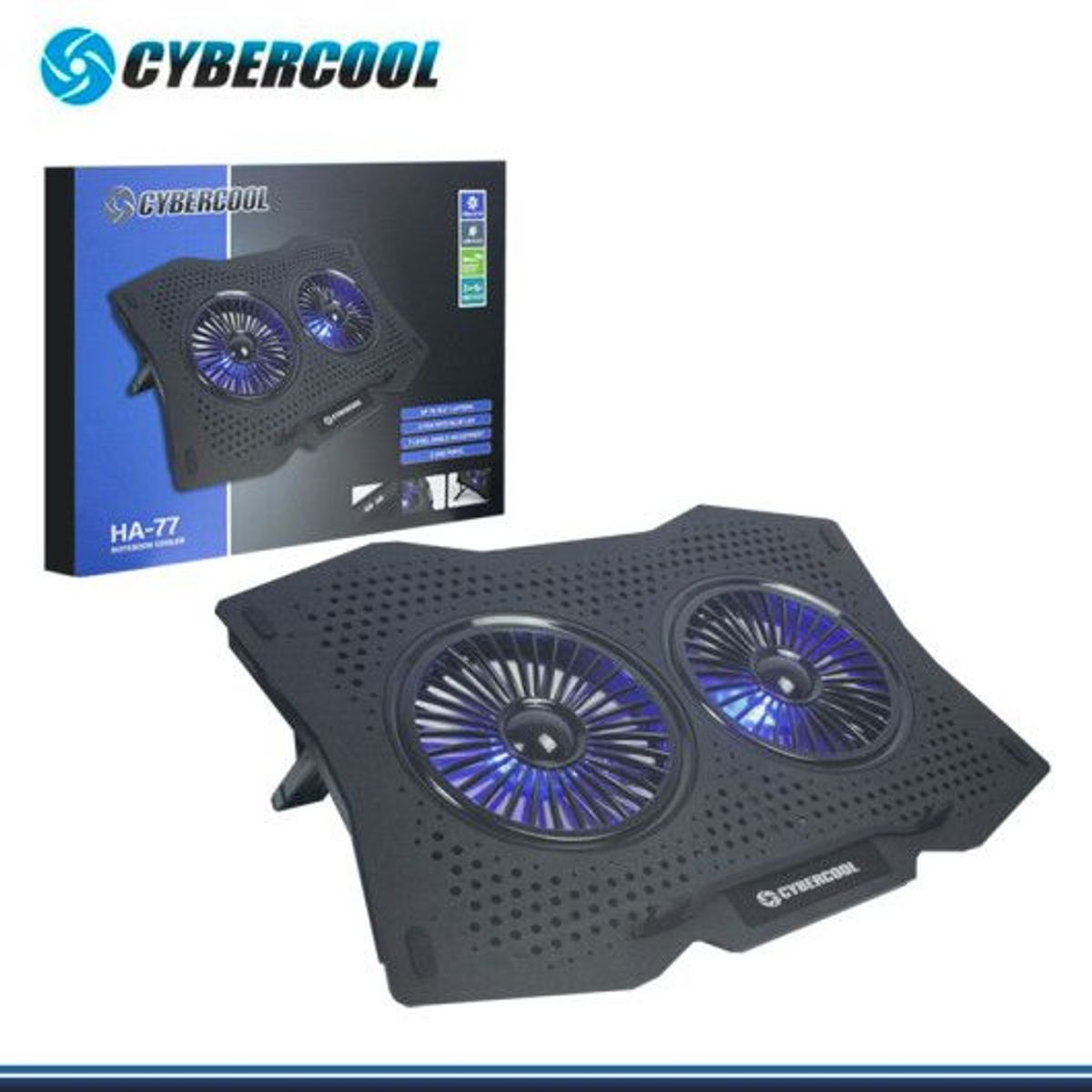 CYBERCOOL - COOLER PARA LAPTOP CYBERCOOL HA-77