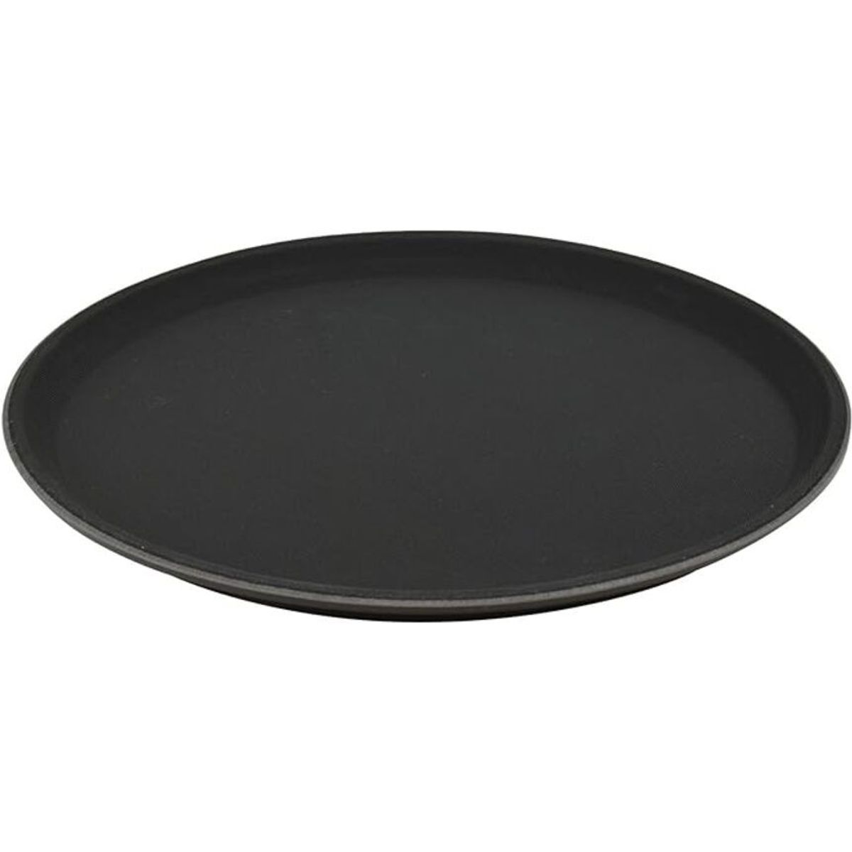 GENERICO - Azafate antideslizante bandeja 40cm circular negro
