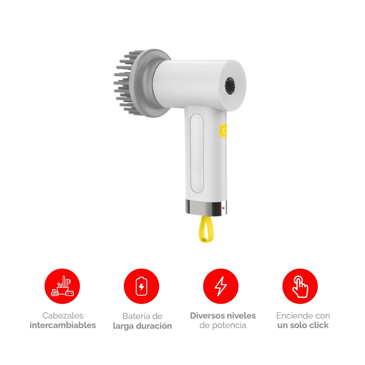 VIVIBOX - Cepillo De Limpieza Eléctrico Diseño Ergonómico
