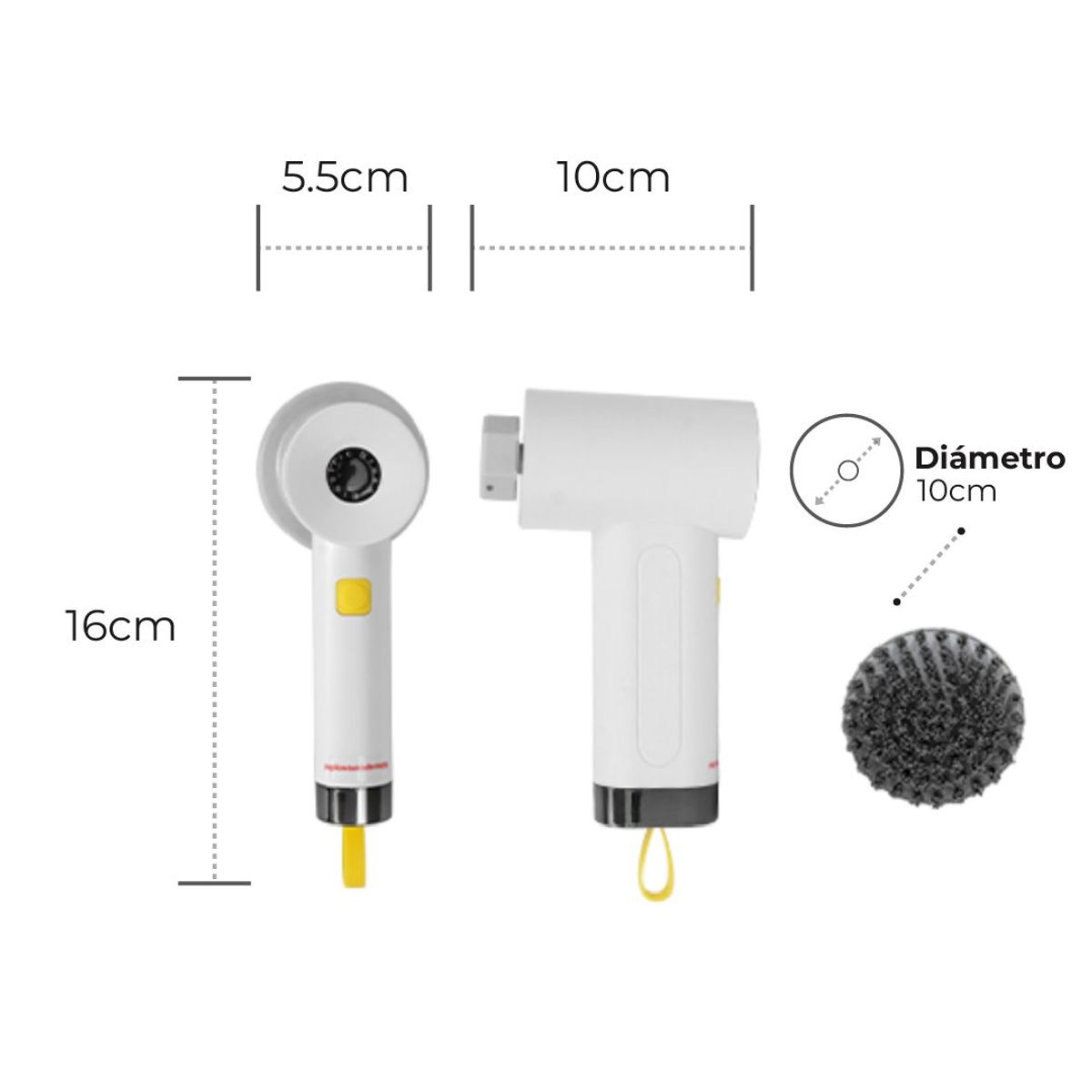 VIVIBOX - Cepillo De Limpieza Eléctrico Diseño Ergonómico