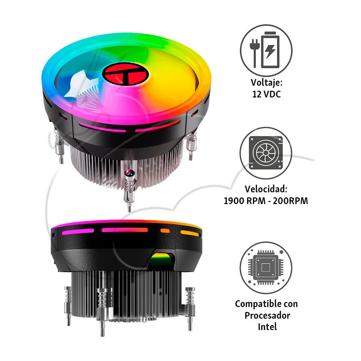 TEROS - Cooler Teros Para Pc Intel Socket Lga 115x Series