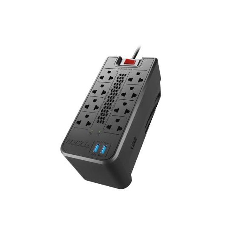 FORZA - ESTAB 8 TOMAS 1200VA/600 W C/2USB - 220V