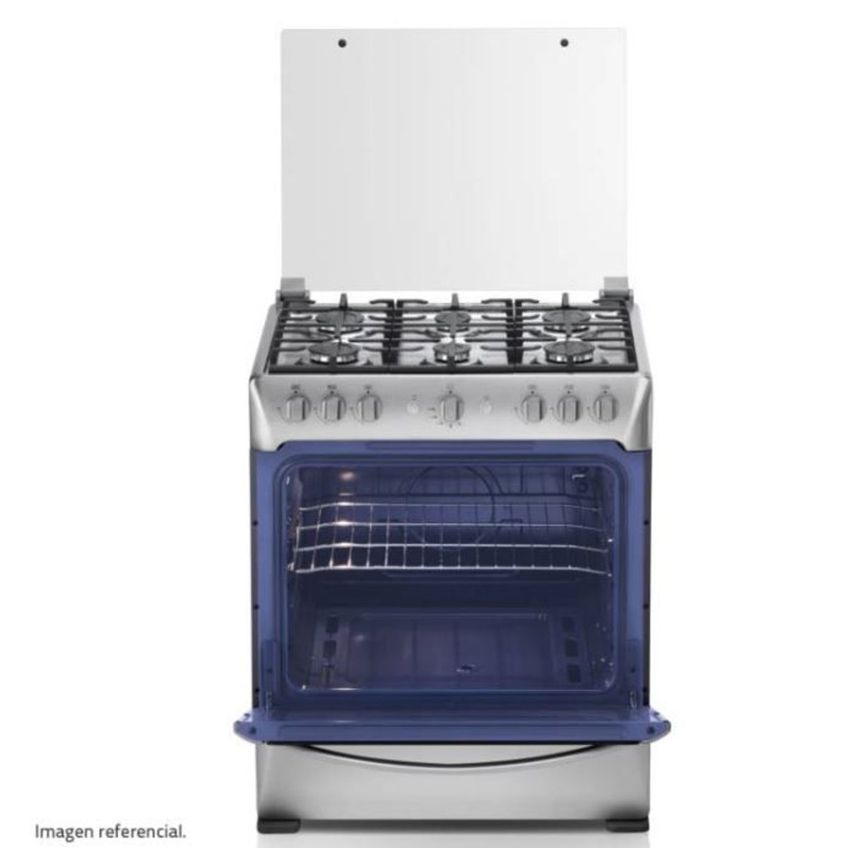 INDURAMA - Cocina Indurama a Gas 6 Hornillas PARMA ZAFIRO Croma
