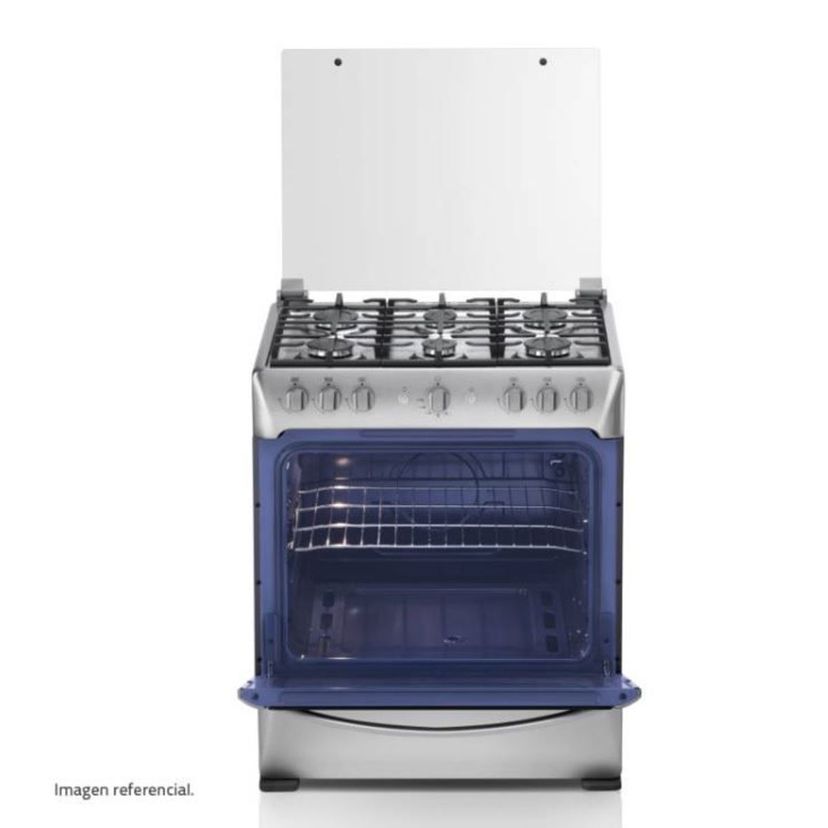 INDURAMA - Cocina Indurama a Gas 6 Hornillas PARMA ZAFIRO Croma