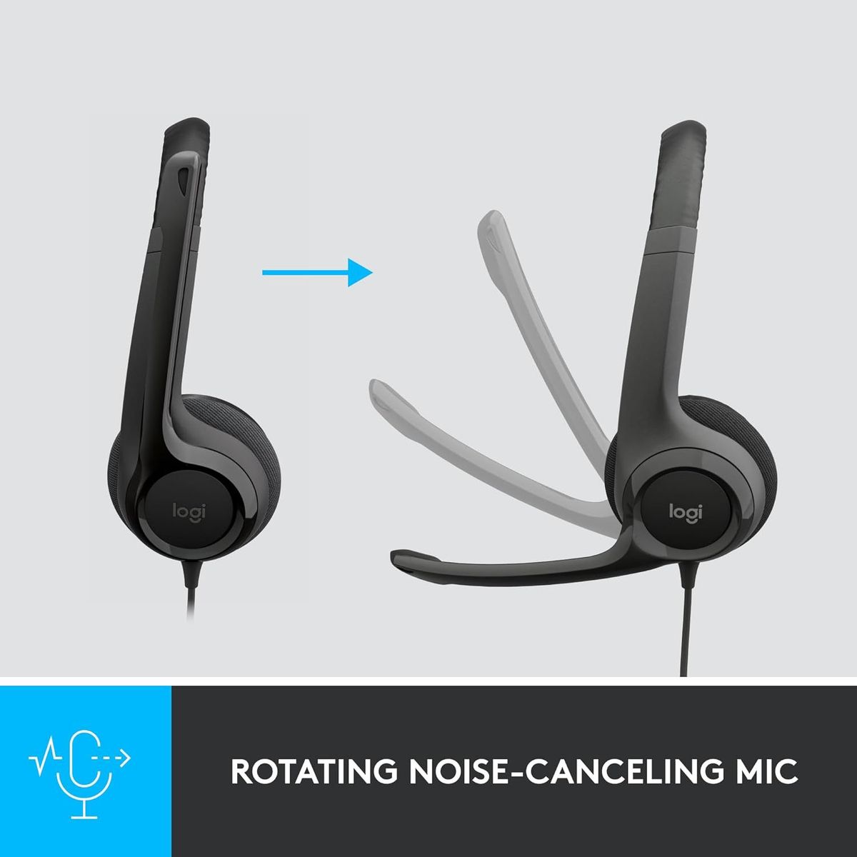 LOGITECH - Audifono con Microfono Logitech H390 USB Noise Cancelling