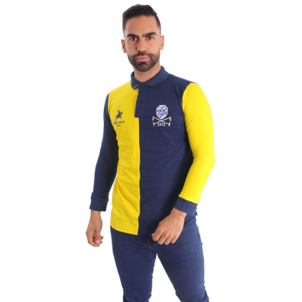 GENERICO - Polo Manga Larga Hombre Piero Biani - Multicolor